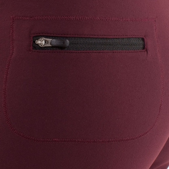 LULULEMON Relaxed Fit Crop Burgundy Pants, size 4 - Picture 9 of 15